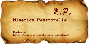 Misetics Pasztorella névjegykártya